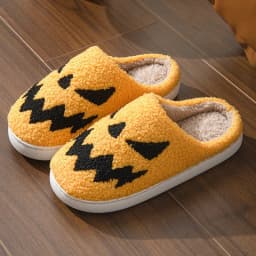 Dámské vyšívané Halloween papuče pro pár do interiéru PVC podrážka letní sezóna - náhled 4
