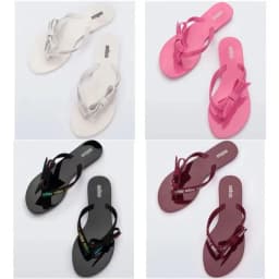 Ženské žabky plážové sandály PVC materiál s motýlím uzlem módní - náhled 2