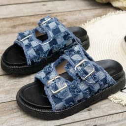 Dámské letní gladiátorské sandály ploché s platformou slingback pohodlné na pláž - náhled 4
