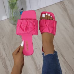 Letní pantofle pro ženy flip-flopy ploché sandály zelené slip-on 35-43 - náhled 4