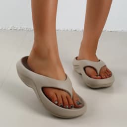 Dámské plážové flip flops s platformou EVA lehké měkké podrážky protiskluzové letní - náhled 3