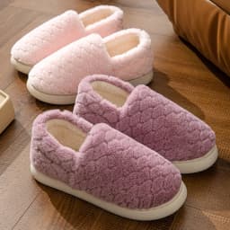 Dámské teplé bavlněné pantofle s EVA podrážkou neklouzavé pohodlné do domu i venku - náhled 3