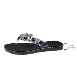 Dámské letní sandály thong otevřená špička rhinestone luxusní komfort - náhled 7
