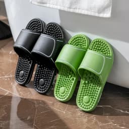 Letní protiskluzové masážní pantofle do koupelny pro muže i páry PVC pohodlné domácí - náhled 3