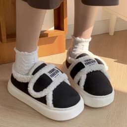 Dámské teplé bavlněné pantofle s platformou pro domácí použití měkké plyšové tlusté podrážky - náhled 6