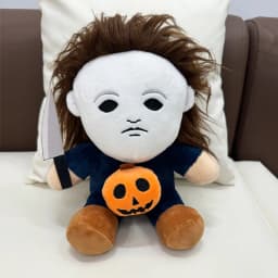 Unisex plyšové pantofle s motivem Highlandská kráva Halloween Michael Myers neklouzavé podrážky - náhled 6