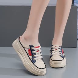 Dámské tenisky s tlustou podrážkou a síťovaným vrškem sportovní casual - náhled 4