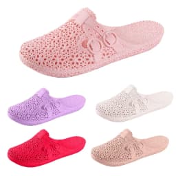Dámské prodyšné pantofle letní slip-on s perforovaným designem pohodlné doma - náhled 3