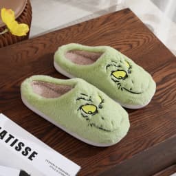 Plyšové slip-on pantofle na doma měkké a hřejivé unisex domácí boty pro muže i ženy - náhled 4