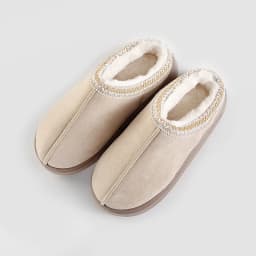 Dámské plyšové papuče - zimní domácí obuv, elegantní casual styl, široká velikost - náhled 4
