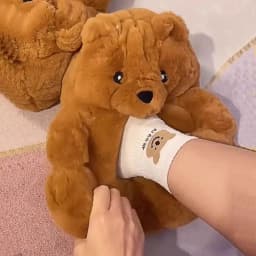 Rychlé doručení růžové chlupaté pantofle z kožešiny pro domácí použití teplé a pohodlné - náhled 5