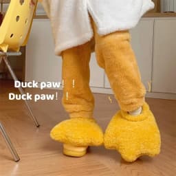 Plyšové pantofle teplé pohodlí s protiskluzovou podrážkou vnitřní i venkovní - náhled 3