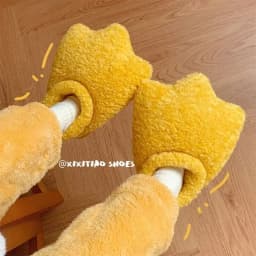 Plyšové pantofle teplé pohodlí s protiskluzovou podrážkou vnitřní i venkovní - náhled 2