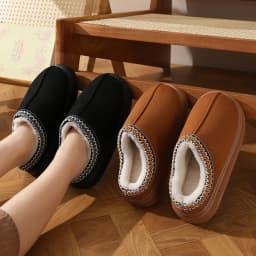Dámské plyšové pantofle domácí zimní elegantní casual velikost 31 - náhled 2