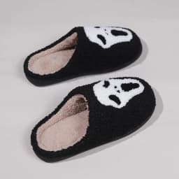 Halloween Nadýchané Dámské Pantofle Domácí Zimní Obuv s kresbou lebky Velká velikost - náhled 6