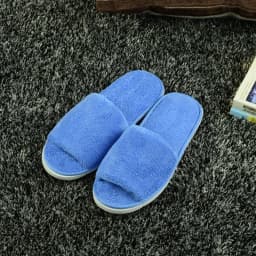 Boho pantofle s tlustou podrážkou sametové protiskluzové pro domácí i hotelové a kosmetické salony - náhled 4