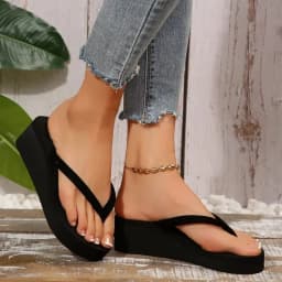 Dámské plážové žabky s tlustou podrážkou letní venkovní sandály Korejský styl - náhled 4