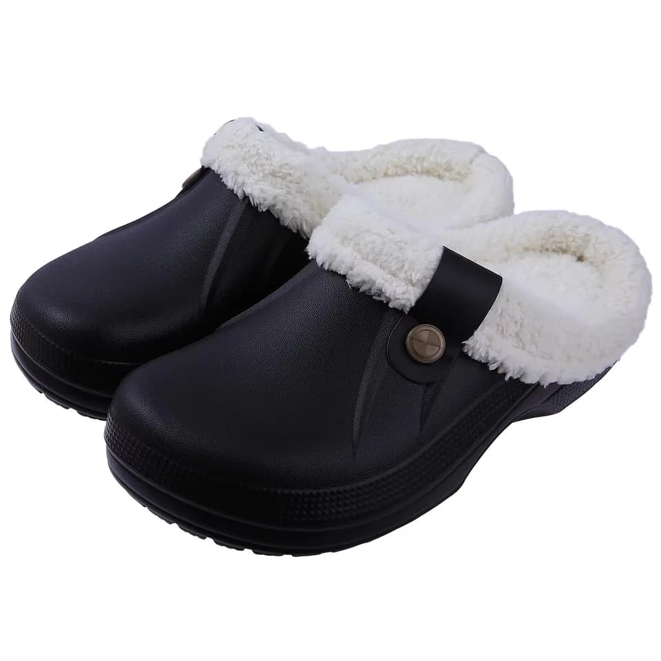Teplé unisex domácí pantofle pro ženy i muže zimní plyšové neklouzavé bavlněné