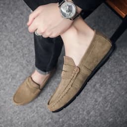 Pánské mokasíny Loafers slip on lehké prodyšné casual boty s měkkou podrážkou - náhled 6