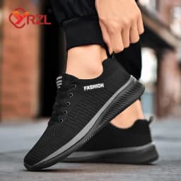 Pánské tenisky běžecké lehké sportovní boty prodyšná síťovina casual móda - náhled 6