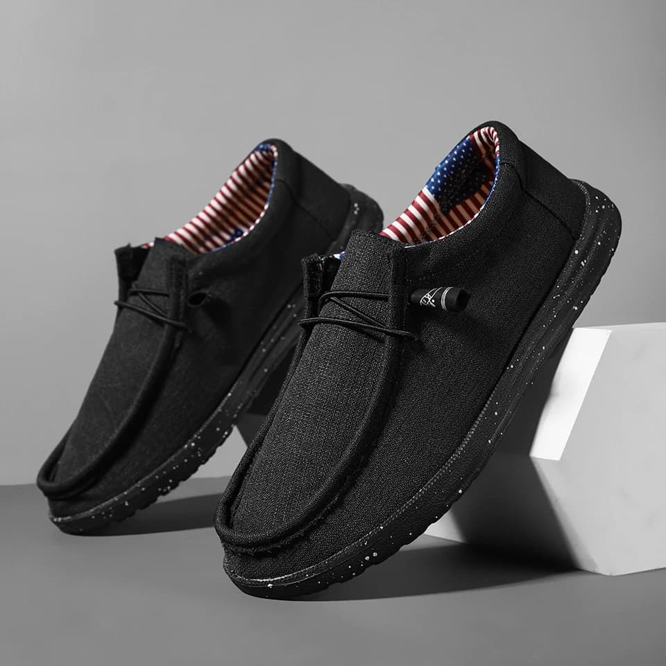 Pánské slip on loafers ve velké velikosti jednobarevné prodyšné lehké pohodlné boty na chůzi