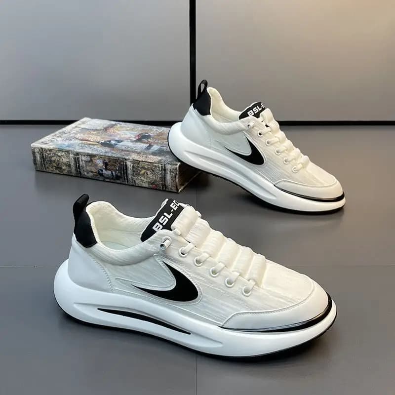 Pánské slip on boty Casual pohodlné tenisky s platformou procházky řidičská obuv