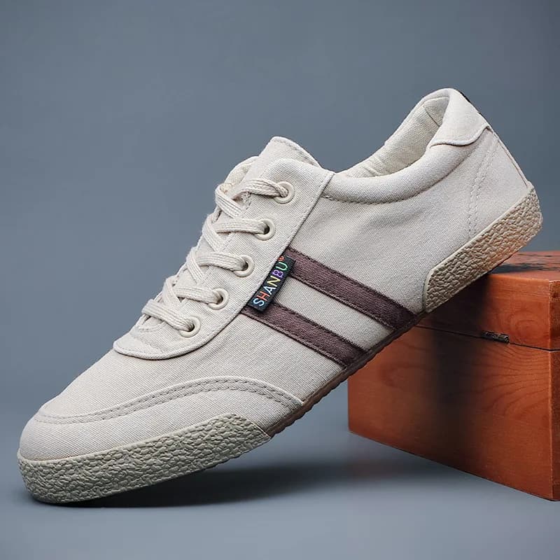 Pánské canvas tenisky vulkanizované prodyšné a odolné na volný čas