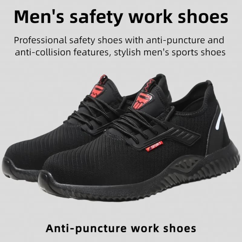 Pánské ocelové bezpečnostní pracovní boty protiskluzová ochranná obuv pro průmysl