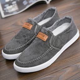 Pánské prodyšné plátěné mokasíny Slip-On denimové tenisky pro jaro a léto - náhled 7