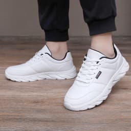 Pánské tenisky měkké sportovní běžecké boty casual černé bílé pro chůzi fitness jogging - náhled 6