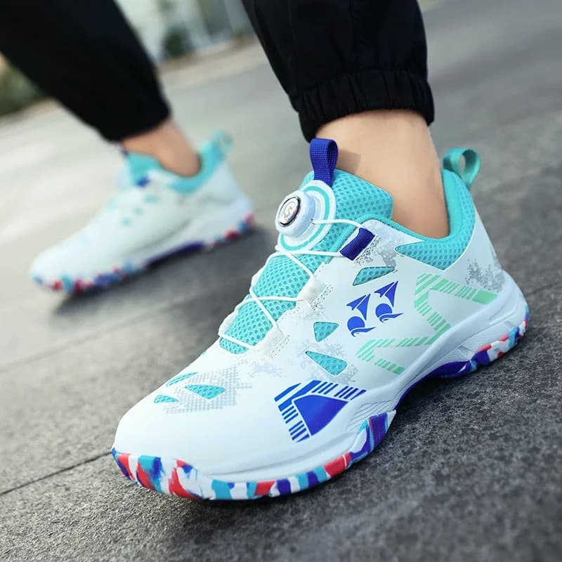 Lehké prodyšné tenisové boty pro muže i ženy tlumené sportovní boty pro venkovní badminton a chůzi