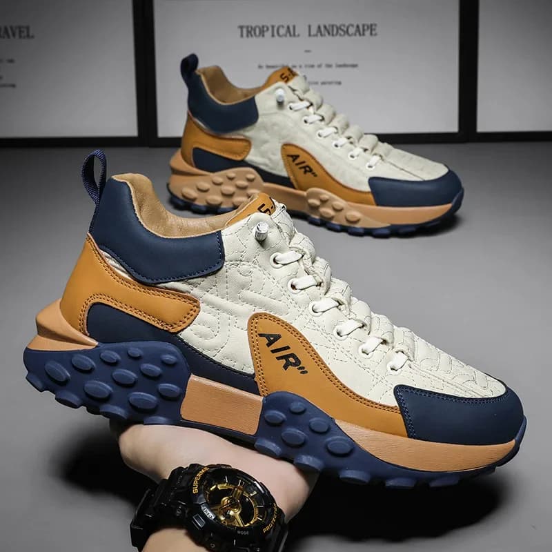 Pánské tenisky pohodlné běžecké boty pro venkovní neklouzavé casual s platformou