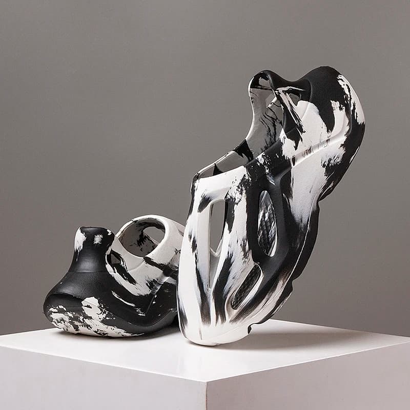 Maskáčové platformové pantofle unisex z EVA materiálu pohodlné plážové boty