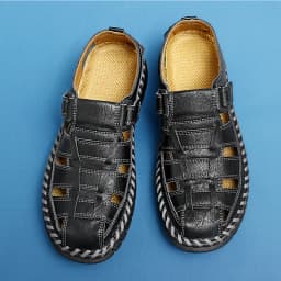 Ručně vyráběné pánské kožené boty neformální slip-on mokasíny - náhled 5