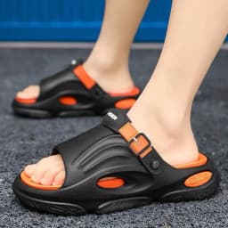 Pánské sandály letní obuv neklouzavé pohodlné pro pláž outdoor trendy PVC materiál - náhled 3
