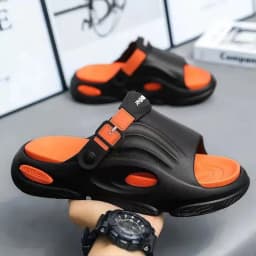 Pánské sandály letní obuv neklouzavé pohodlné pro pláž outdoor trendy PVC materiál - náhled 4