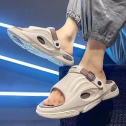 Pánské sandály letní obuv neklouzavé pohodlné pro pláž outdoor trendy PVC materiál - náhled 5