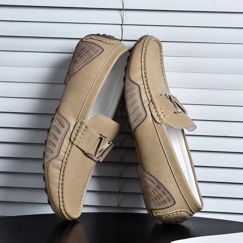 Pánské kožené casual mokasíny z hovězí kůže řidičské boty