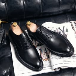 Pánské formální kožené polobotky Oxford pro kancelář a svatbu elegantní nízké boty - náhled 7