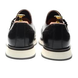 Luxusní pánské kožené společenské boty s monk strap dvojité přezky Wingtip Oxford Brogue - náhled 7