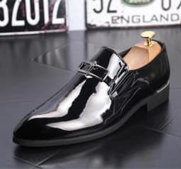 Pánské formální polobotky Oxford elegantní společenská obuv na ples a svatbu - náhled 5
