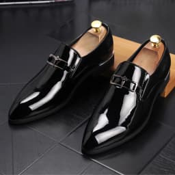 Pánské formální polobotky Oxford elegantní společenská obuv na ples a svatbu - náhled 4