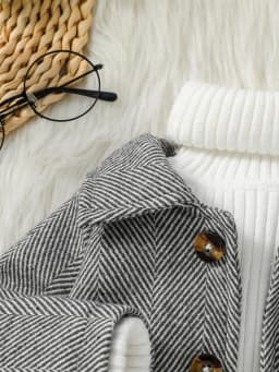 Dětská zimní bunda 1-3 roky pro kluky teplá plyšová s dlouhým rukávem a knoflíky čínský styl - náhled 4