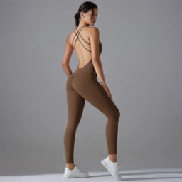 Bez ramínek bodycon overal pro ženy taneční fitness jóga push up efekt - náhled 3