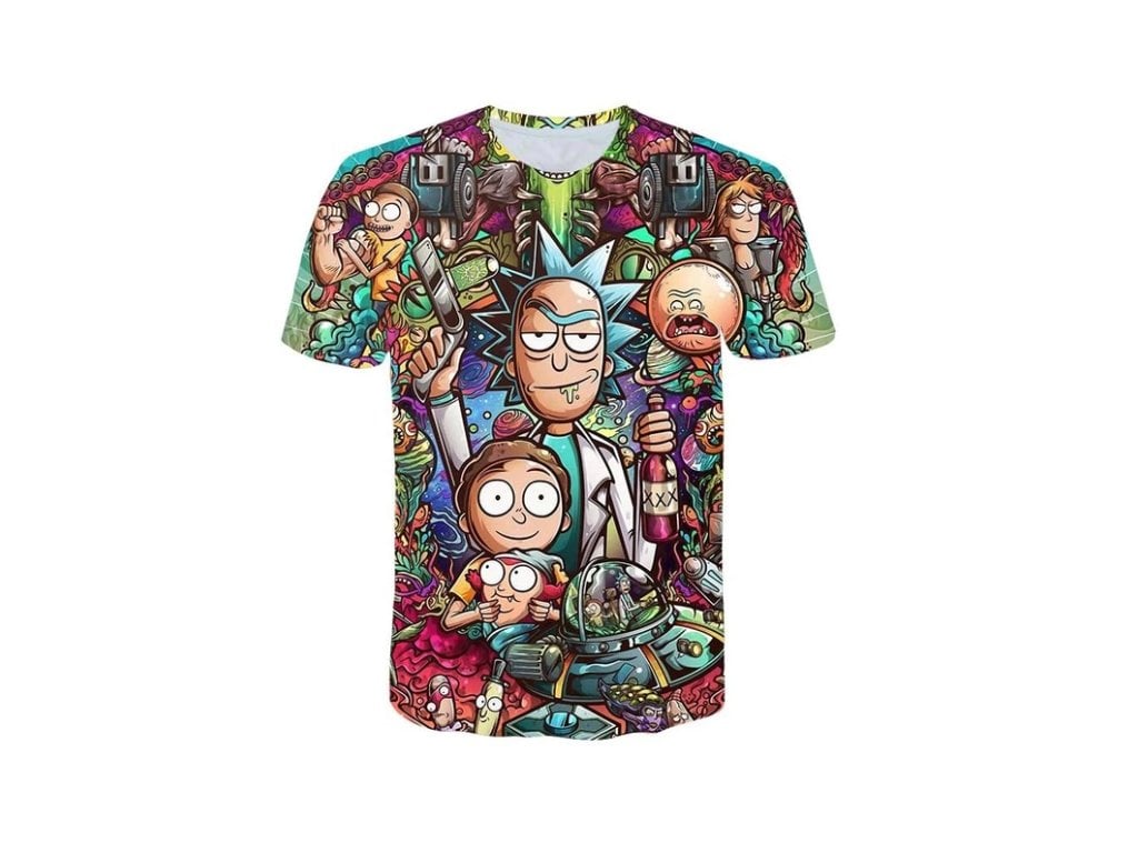 Stylové Tričko Rick and Morty