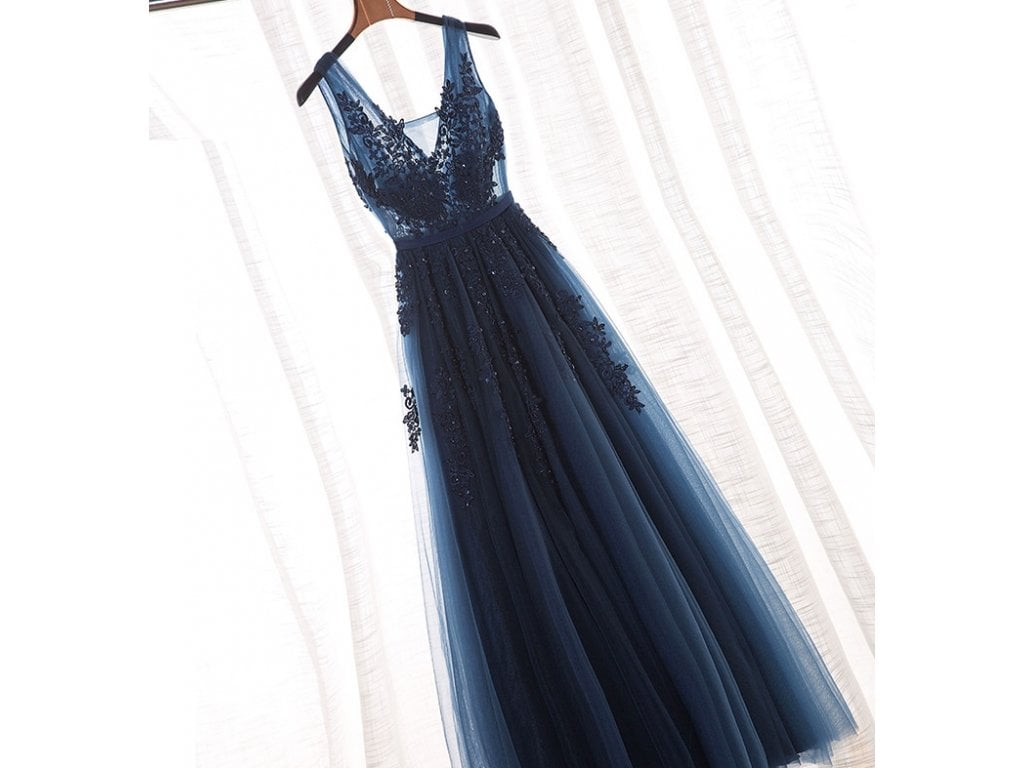 Dámské šaty pro družičku "navy"
