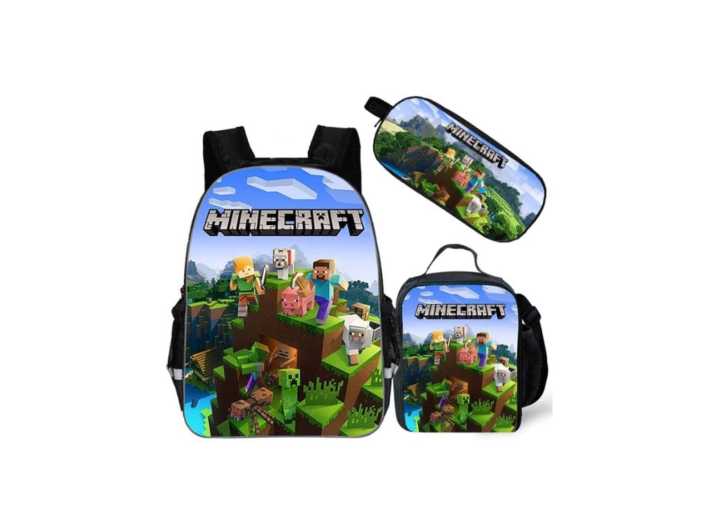 Minecraft set - batoh + taška + penál