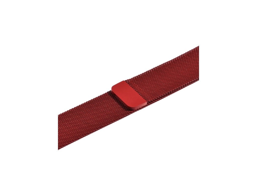 Kovový Řemínek na hodinky apple watch červený
