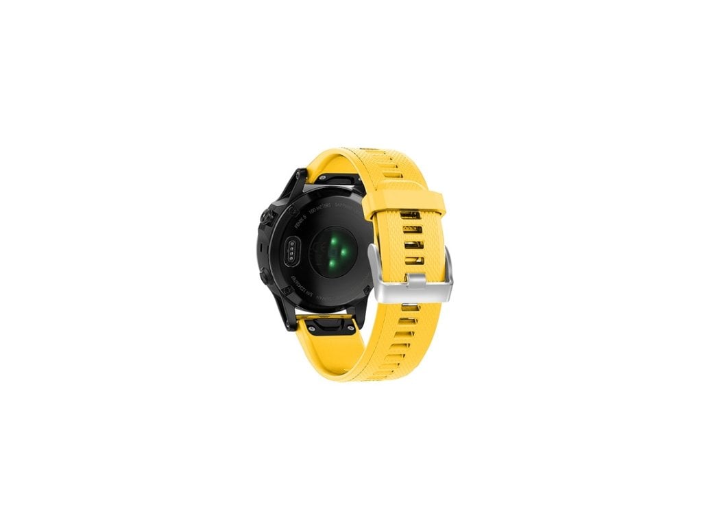 Silikonový Řemínek pro hodinky Garmin Fenix žlutý