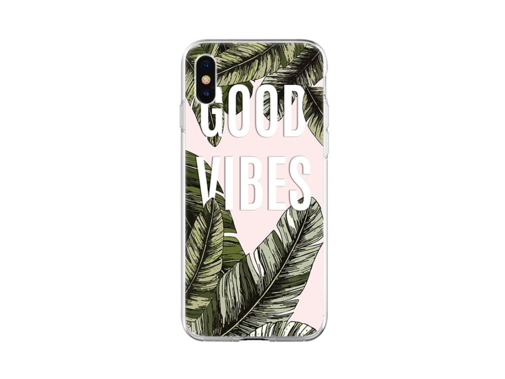 Průhledný Kryt na Iphone Good Vibes